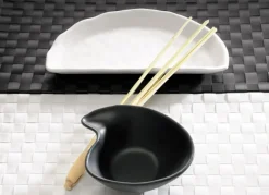 APS Bol goutte mélamine noir 14,5x12,5x5 cm 0,2 L Zen Sale