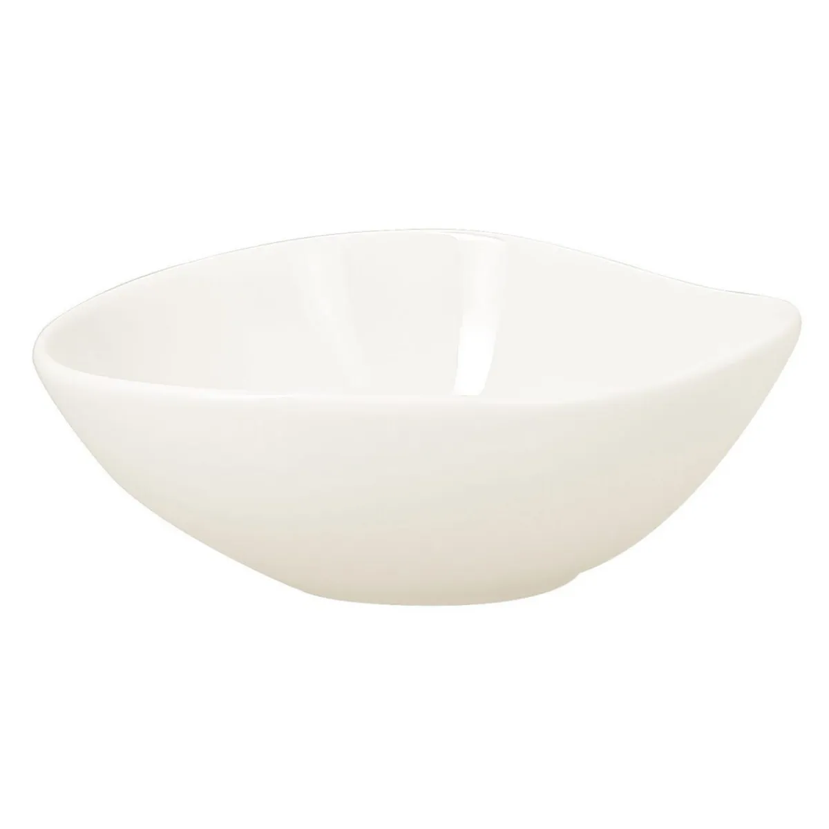 Bol ivoire porcelaine vitrifiée 14 cm Shaped - RAK Sale