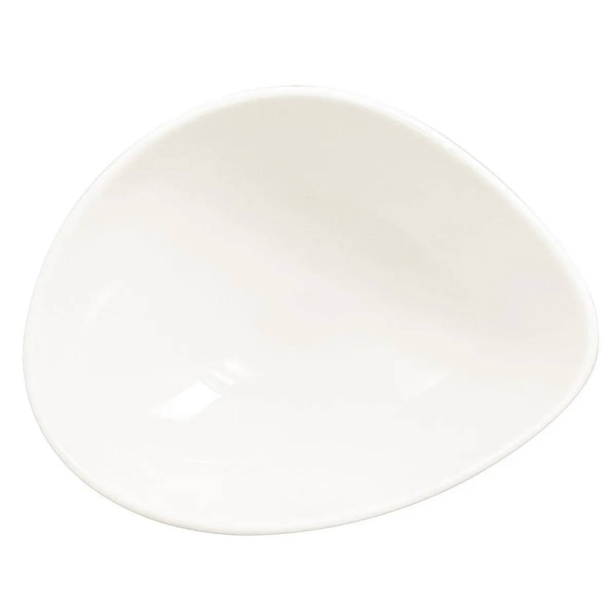 Bol ivoire porcelaine vitrifiée 14 cm Shaped - RAK Sale