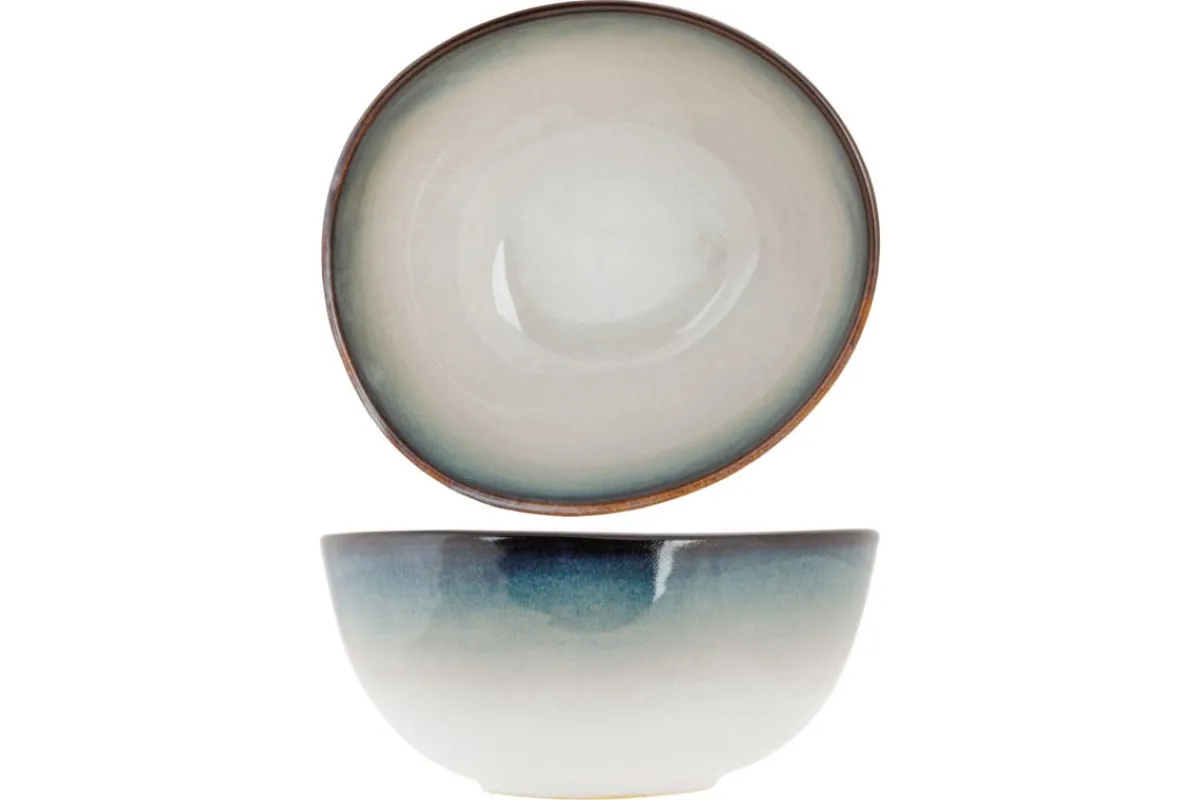 Bol ovale blanc porcelaine 16 cm Akoya - PROOF Sale
