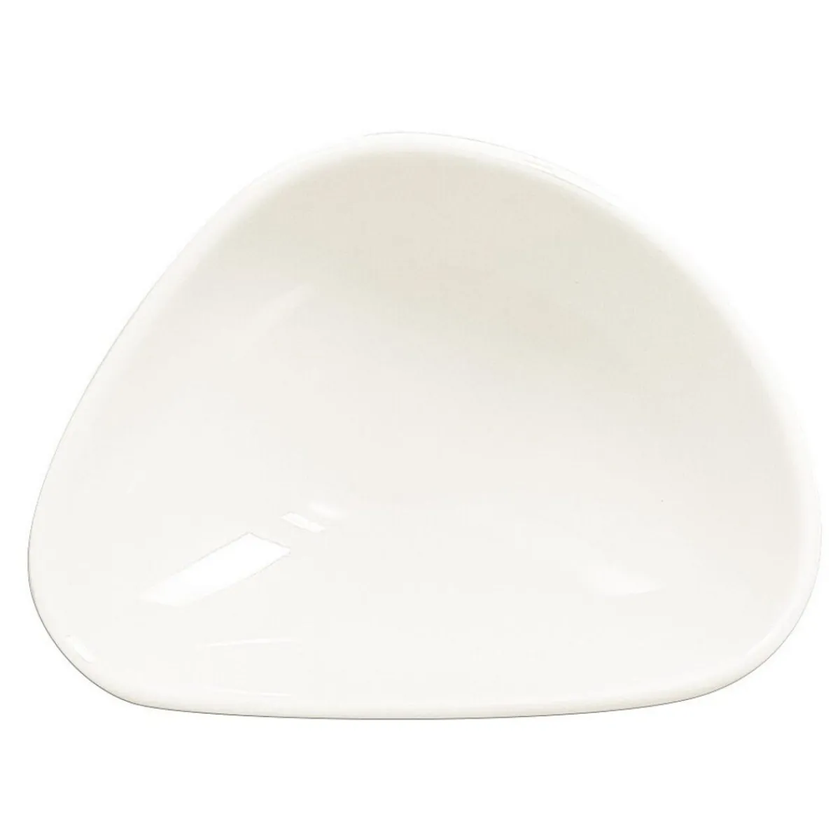 Bol ovale ivoire porcelaine vitrifiée 10 cm Shaped - RAK New
