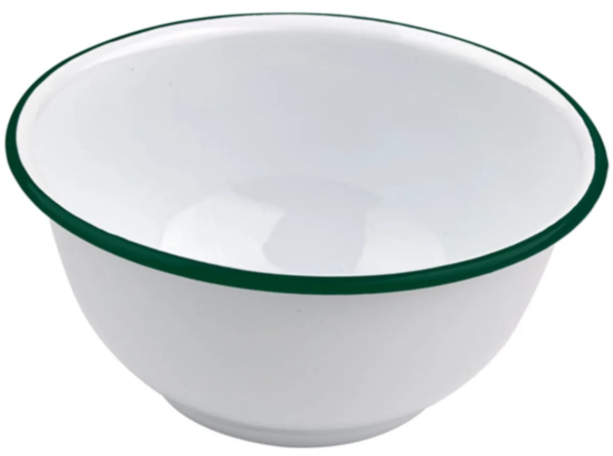 Bol profond rond blanc acier émaillé 20 cm Ø 20 cm - Aucune New