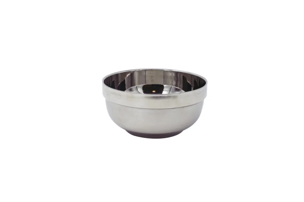 Bol rond argent inox 40 cl Ø 13 cm Inox - PLASTOREX Best