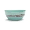 SERAX Bol rond azure swirl - stripes rouge grès émaillé Ø 16 cm Feast By Ottolenghi New