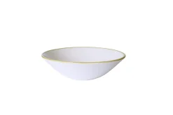 Bol rond barley white porcelaine vitrifiée Ø 22 cm Stonecast Barley - CHURCHILL Discount