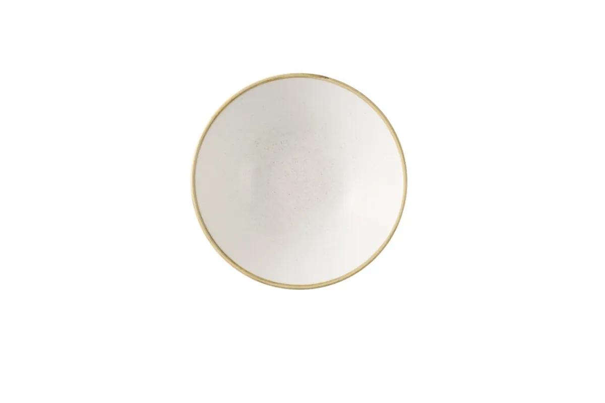 Bol rond barley white porcelaine vitrifiée Ø 22 cm Stonecast Barley - CHURCHILL Discount