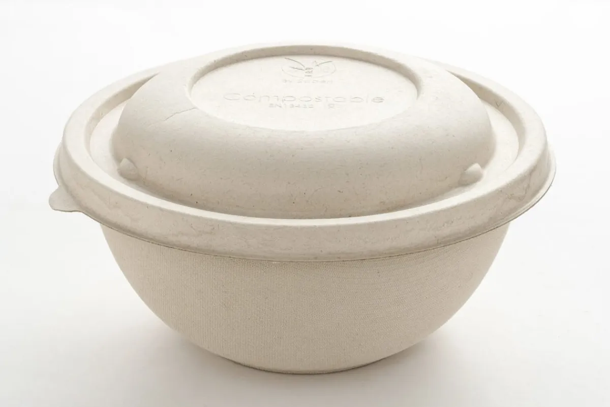 Bol rond beige Ø 17 cm 8 cm 100 cl Be Pulp (75 pièces) - Aucune Sale