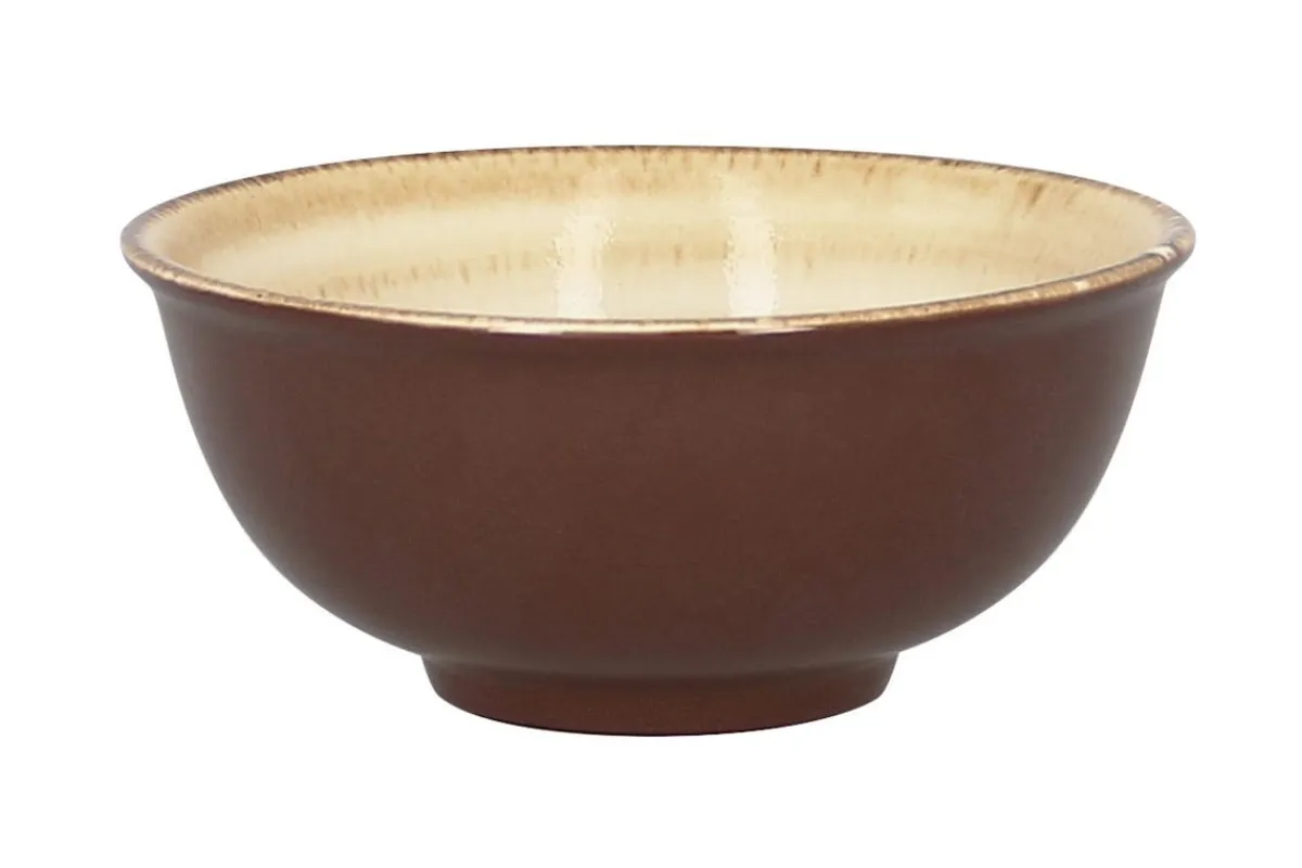 Bol rond beige porcelaine vitrifiée Ø 12 cm Twirl - RAK Hot