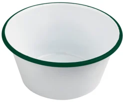 Aucune Bol rond blanc acier émaillé 14 cm Ø 14 cm Clearance
