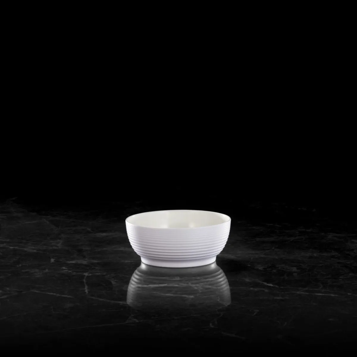 PLATEX Bol rond blanc mélamine 76 cl Ø 15 cm Wave Discount