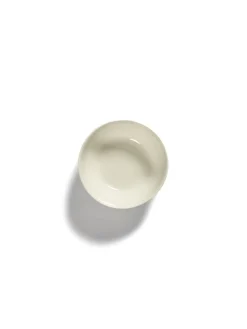 Bol rond blanc swirl - stripes bleu grès émaillé Ø 18 cm Feast By Ottolenghi - SERAX Clearance