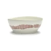 Bol rond blanc swirl - stripes rouge grès émaillé Ø 18 cm Feast By Ottolenghi - SERAX Sale