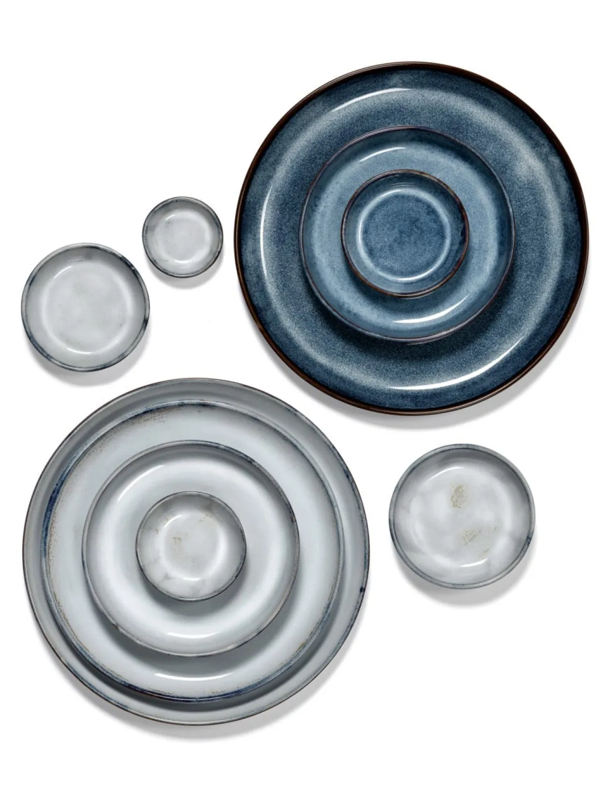 Bol rond bleu grès émaillé Ø 7,4 cm Pure Blue - SERAX Sale