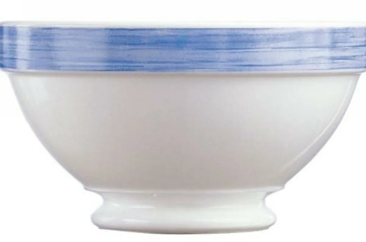 Bol rond bleu verre opal 51 cl Ø 13 cm Brush - ARCOROC Outlet