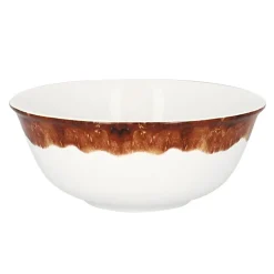 Bol rond brun porcelaine vitrifiée Ø 16 cm Woodart - RAK Online