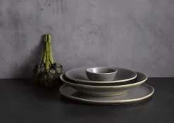 Bol rond gris porcelaine Ø 17,8 cm Evo Granite - DUDSON New