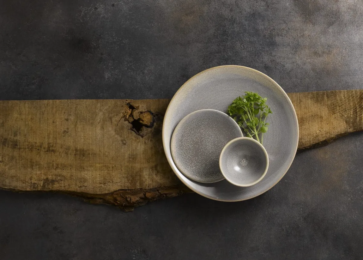 Bol rond gris porcelaine Ø 10,5 cm Evo Granite - DUDSON New