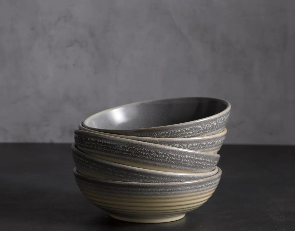 Bol rond gris porcelaine Ø 10,5 cm Evo Granite - DUDSON New
