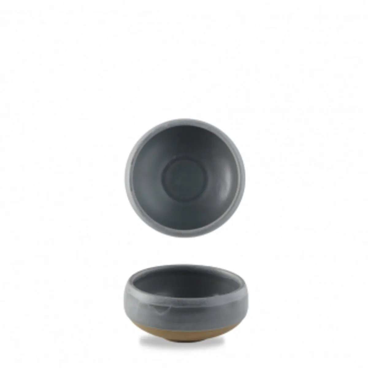 Bol rond gris porcelaine vitrifiée Ø 12 cm Emerge Seatle - CHURCHILL Online