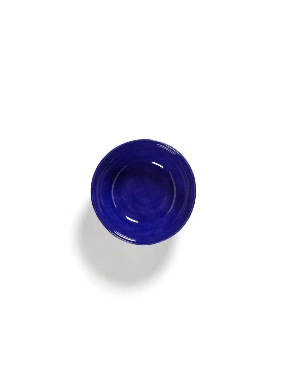 SERAX Bol rond lapis lazuli swirl - stripes blancs grès émaillé Ø 18 cm Feast By Ottolenghi Clearance