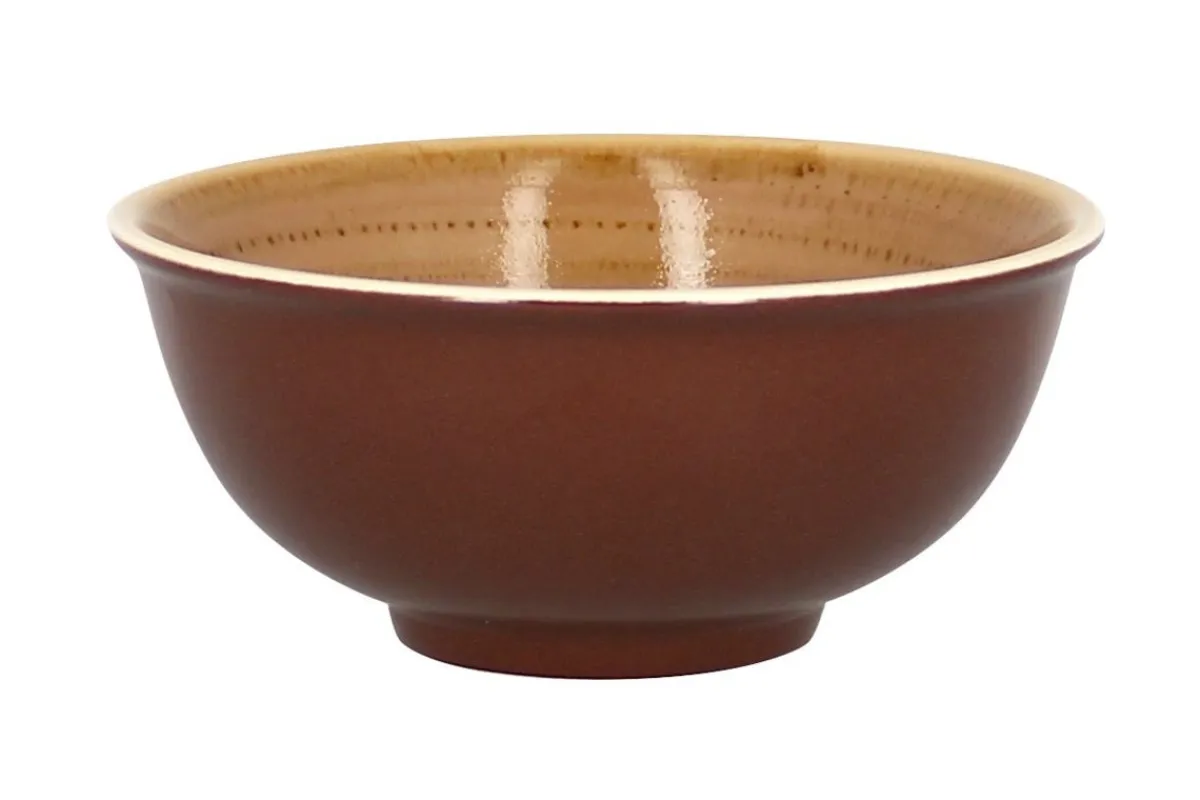 RAK Bol rond marron porcelaine vitrifiée Ø 12 cm Twirl Clearance