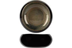 PROOF Bol rond noir porcelaine Ø 16 cm Bogota Discount