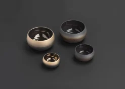 REVOL Bol rond noir porcelaine culinaire Ø 12,6 cm Solstice Clearance