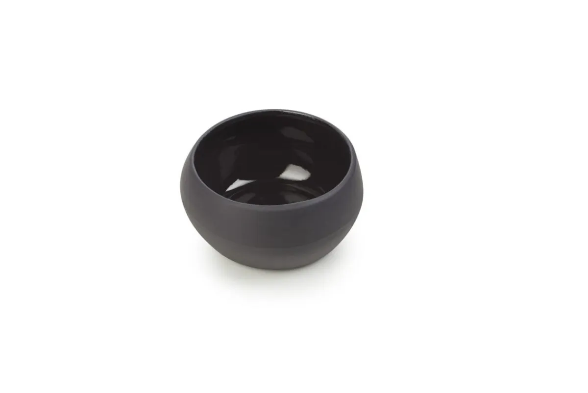 Bol rond noir porcelaine culinaire Ø 8,8 cm Solstice - REVOL Outlet