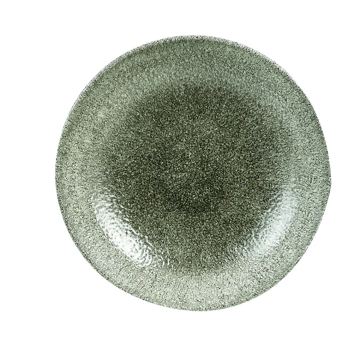 CHURCHILL Bol rond noir porcelaine vitrifiée Ø 22 cm Raku Quartz