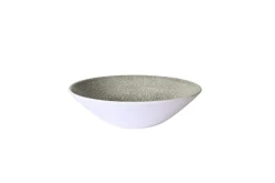 CHURCHILL Bol rond noir porcelaine vitrifiée Ø 22 cm Raku Quartz