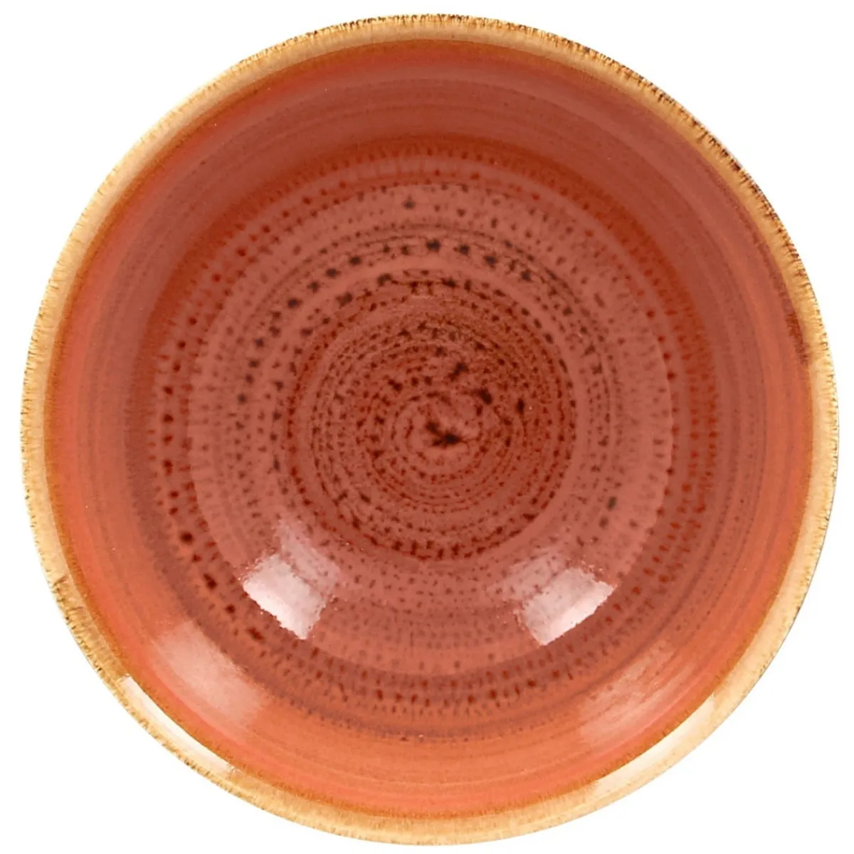 RAK Bol rond orange porcelaine vitrifiée Ø 16 cm Twirl Discount