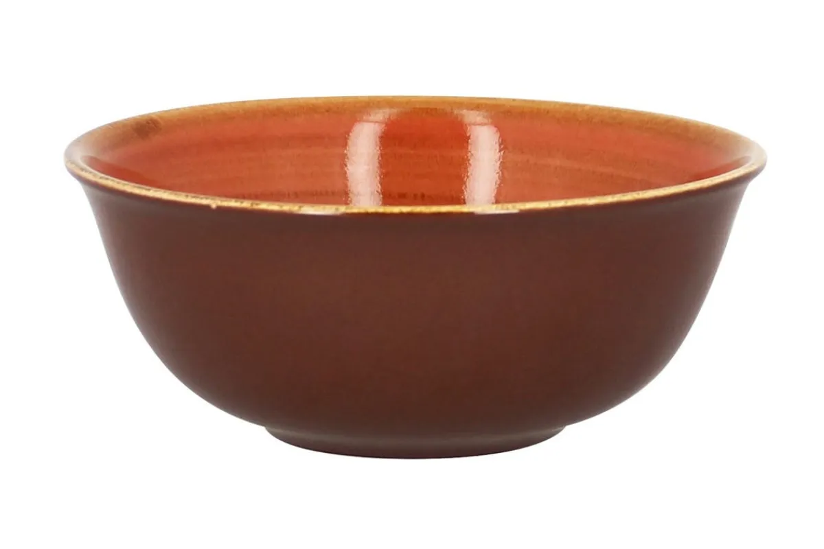 RAK Bol rond orange porcelaine vitrifiée Ø 16 cm Twirl Discount