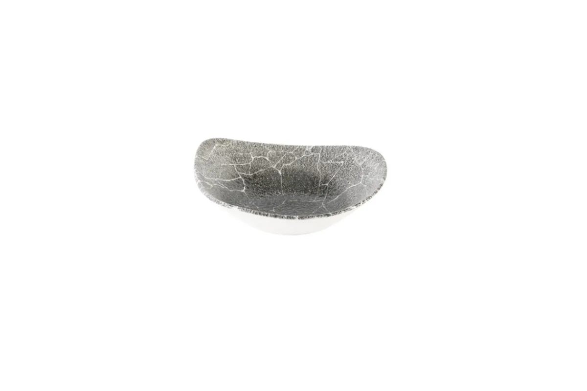 CHURCHILL Bol rond Quartz Black porcelaine vitrifiée Ø 23,5 cm Kintsugi Reverse Best