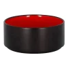Bol rond rouge porcelaine vitrifiée Ø 14 cm Fire - RAK Discount