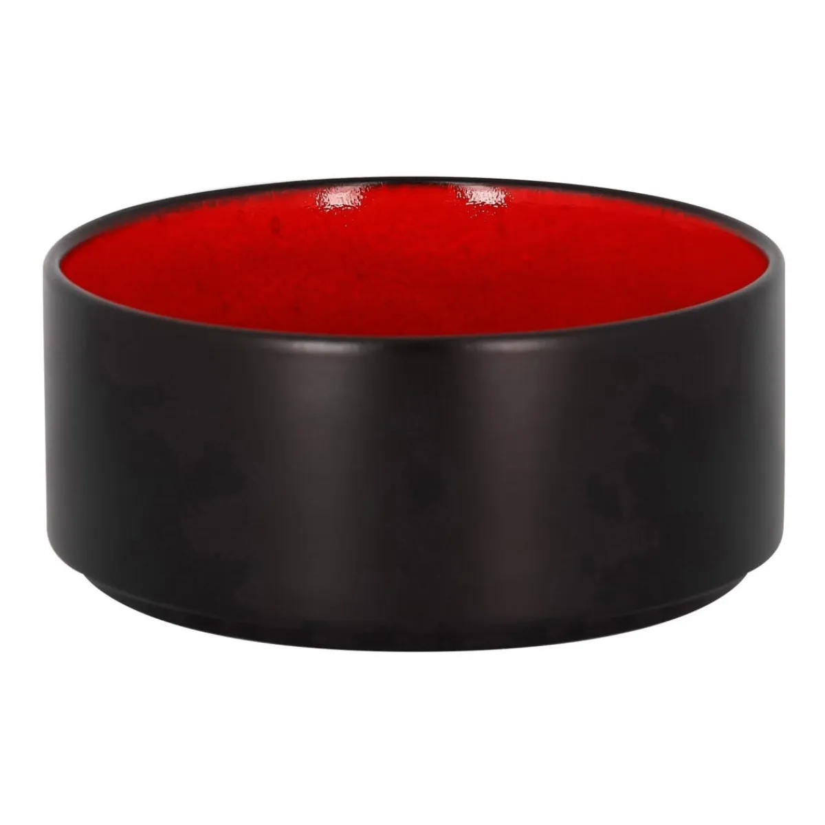 Bol rond rouge porcelaine vitrifiée Ø 14 cm Fire - RAK Discount