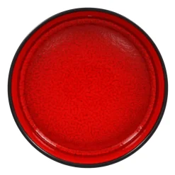 Bol rond rouge porcelaine vitrifiée Ø 14 cm Fire - RAK Discount
