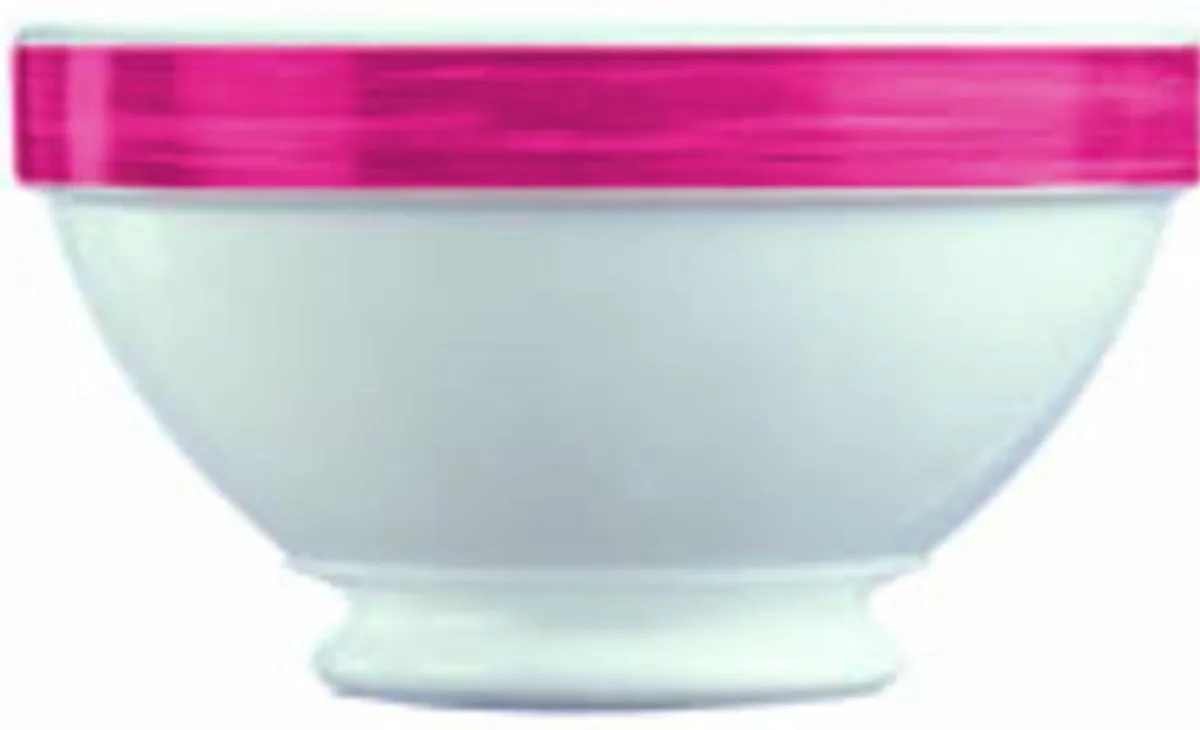 Bol rond rouge verre opal 51 cl Ø 13 cm Brush - ARCOROC New