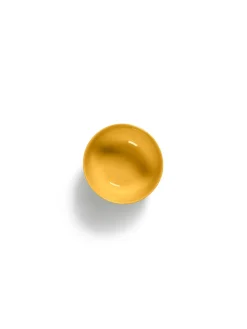 Bol rond sunny yellow - stripes rouge grès émaillé Ø 16 cm Feast By Ottolenghi - SERAX Outlet