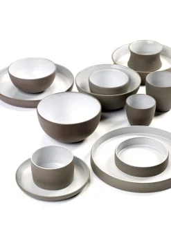 SERAX Bol rond taupe porcelaine 15 cl Ø 8,2 cm Dusk Sale