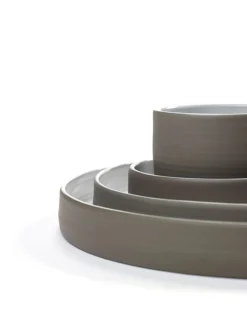 SERAX Bol rond taupe porcelaine 15 cl Ø 8,2 cm Dusk Sale
