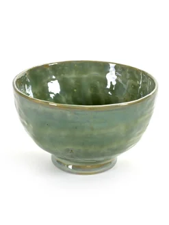 SERAX Bol rond vert grès émaillé 59 cl Ø 16 cm Pure Sea Green New