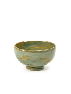 SERAX Bol rond vert grès émaillé 24 cl Ø 11 cm Pure Sea Green Hot