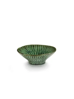 Bol rond vert grès émaillé 17 cm Ø 17 cm Verde Lanza - SERAX Hot