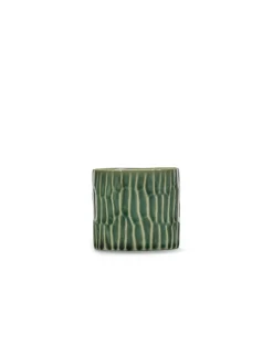 Bol rond vert grès émaillé 6,5 cm Ø 6,5 cm Verde Lanza - SERAX Online