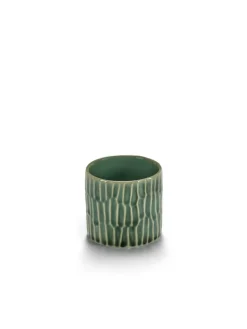 Bol rond vert grès émaillé 6,5 cm Ø 6,5 cm Verde Lanza - SERAX Online