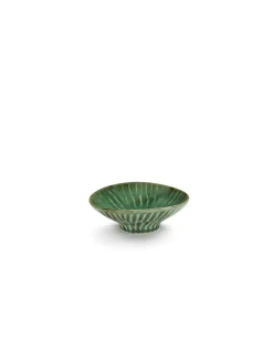 Bol rond vert grès émaillé 12 cm Ø 12 cm Verde Lanza - SERAX