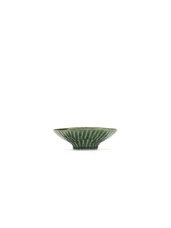 Bol rond vert grès émaillé 12 cm Ø 12 cm Verde Lanza - SERAX