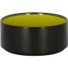 Bol rond vert porcelaine vitrifiée Ø 14 cm Fire - RAK Outlet