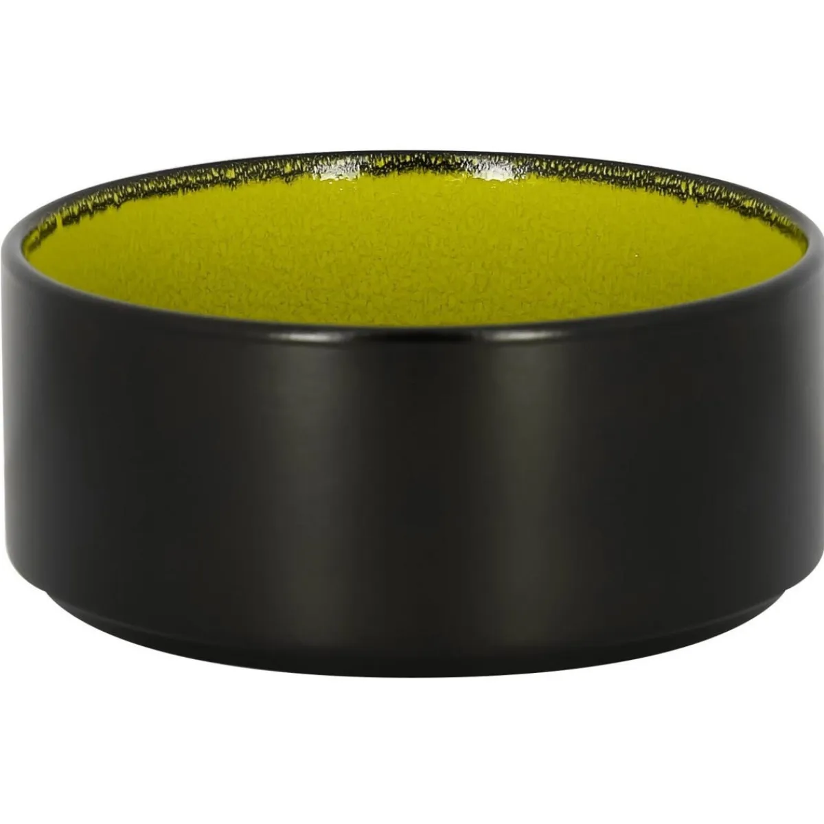 Bol rond vert porcelaine vitrifiée Ø 14 cm Fire - RAK Outlet