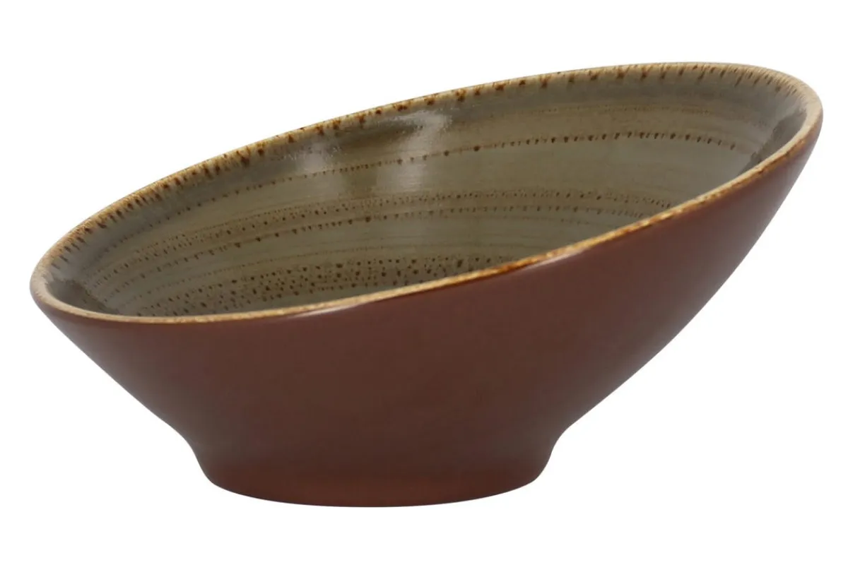 RAK Bol à salade brun porcelaine vitrifiée Ø 21,5 cm Twirl Clearance